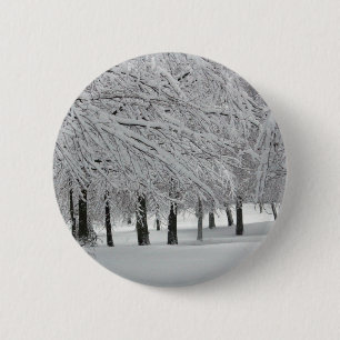 Badge Rond 5 Cm neige