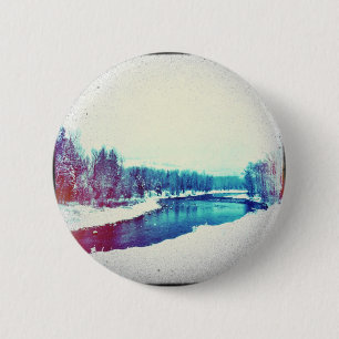 Badge Rond 5 Cm Neige H2O