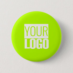 Badge Rond 5 Cm Neon Lime - ajoutez votre logo