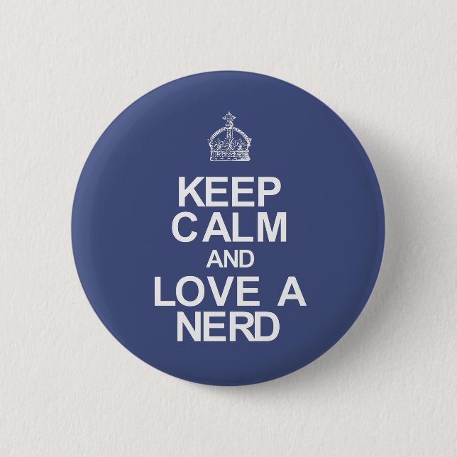Badge Rond 5 Cm Nerd (Devant)