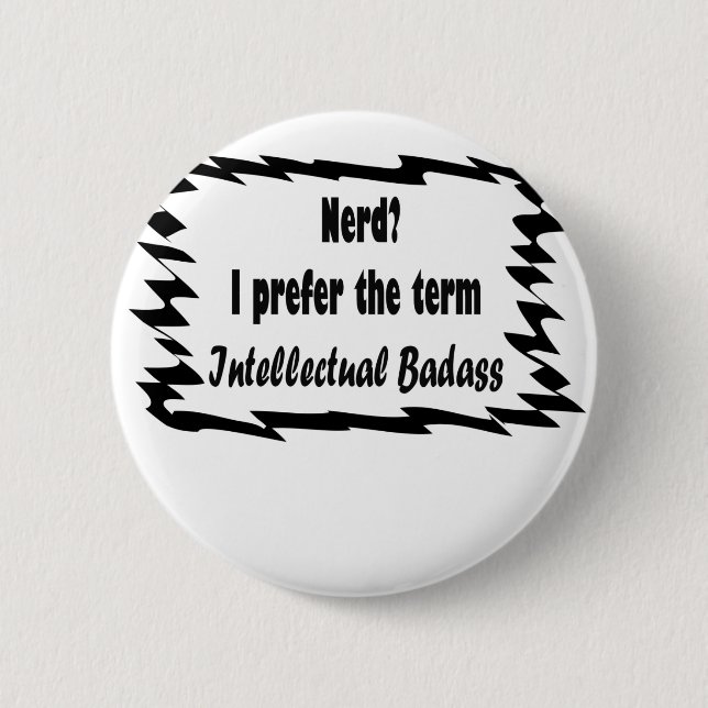 Badge Rond 5 Cm Nerd? (Devant)