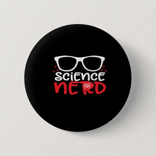 Badge Rond 5 Cm nerd scientifique (Devant)