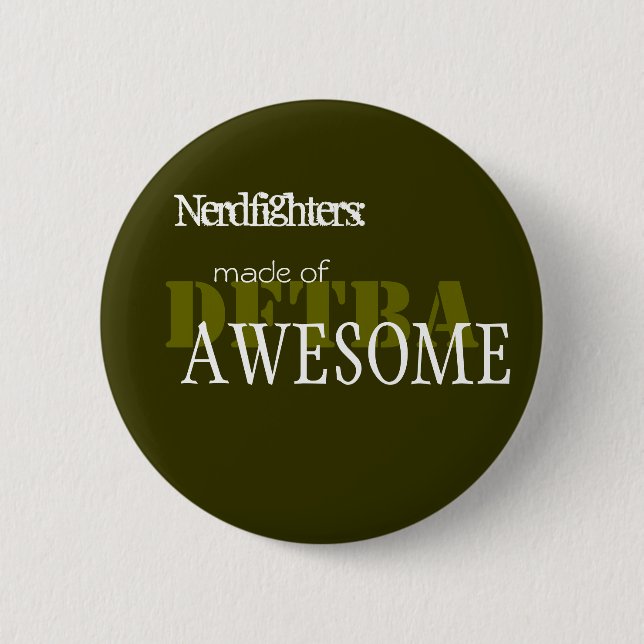 Badge Rond 5 Cm Nerdfighter a fait d'impressionnant - Cust… - (Devant)
