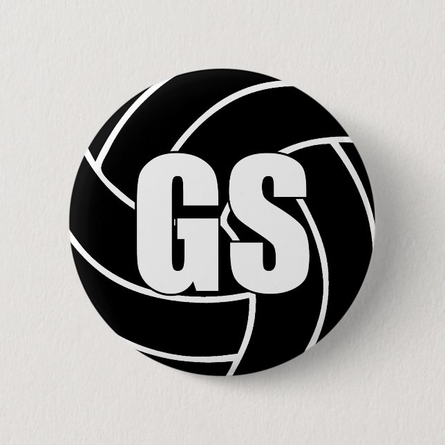 Badge Rond 5 Cm Netball But Shooter GS (Devant)