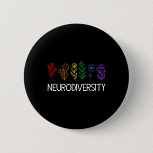 Badge Rond 5 Cm Neurodiversité Avril Fierté de la sensibilisation