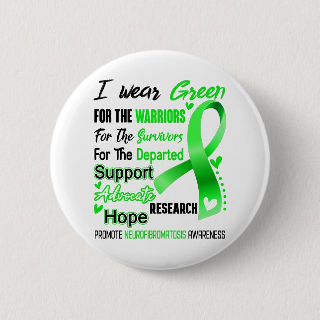 Badge Rond 5 Cm Neurofibromatosis Awareness Month Ribbon (Devant)