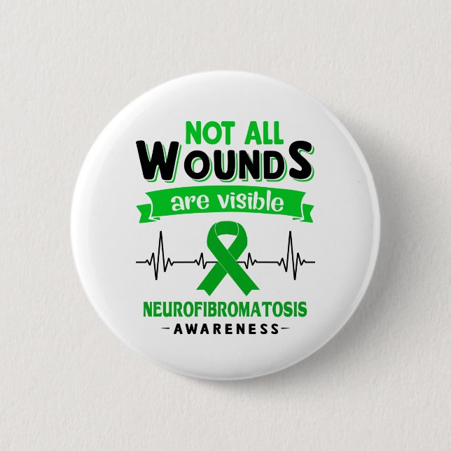 Badge Rond 5 Cm Neurofibromatosis Awareness Month Ribbon (Devant)