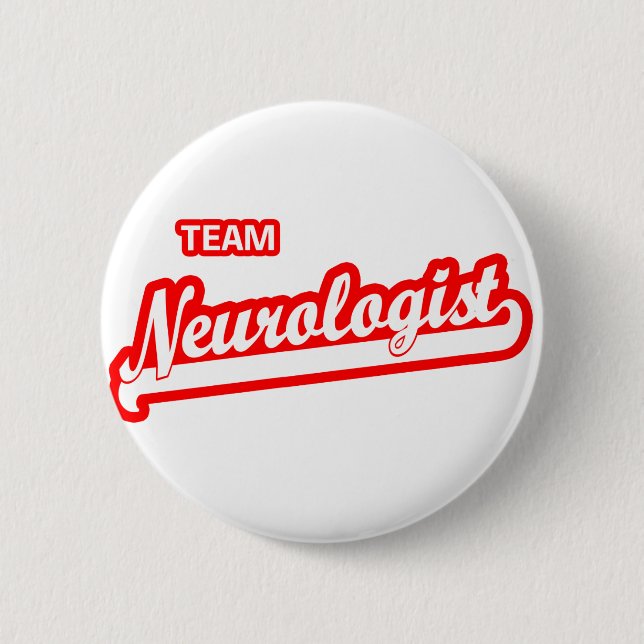 Badge Rond 5 Cm Neurologue d'équipe (Devant)