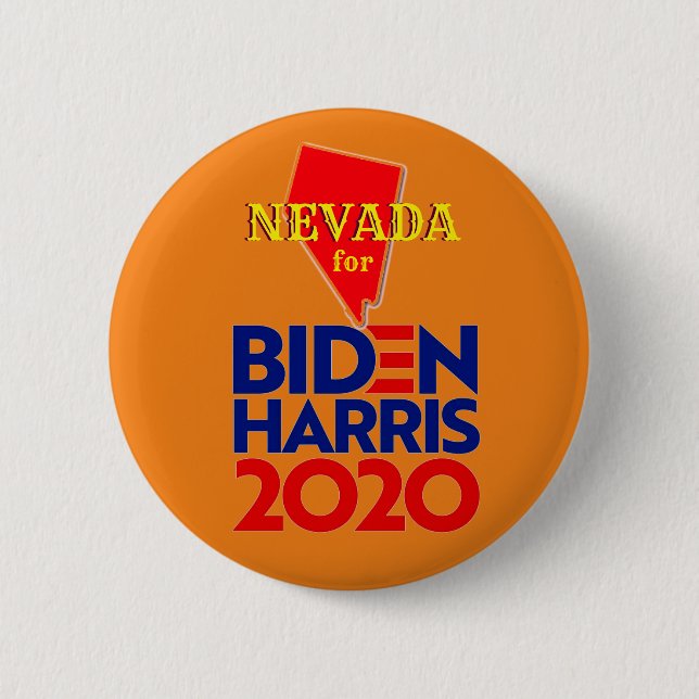 Badge Rond 5 Cm Nevada pour Biden Harris 2020 (Devant)