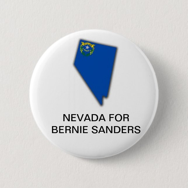Badge Rond 5 Cm NEVADA pour le bouton BERNIE SANDERS 2020 (Devant)