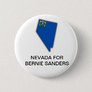 Badge Rond 5 Cm NEVADA pour le bouton BERNIE SANDERS 2020