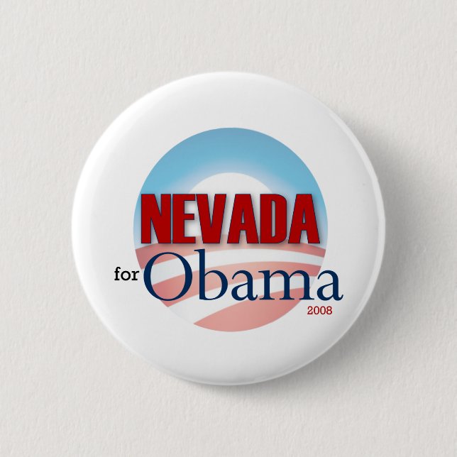 Badge Rond 5 Cm NEVADA pour Obama (Devant)