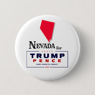 Badge Rond 5 Cm Nevada pour Trump Pence 2020