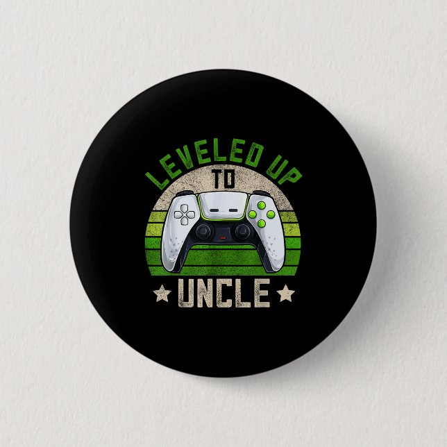 Badge Rond 5 Cm New Gamer Uncle Apparel, Funny Pregnancy Announcem (Devant)