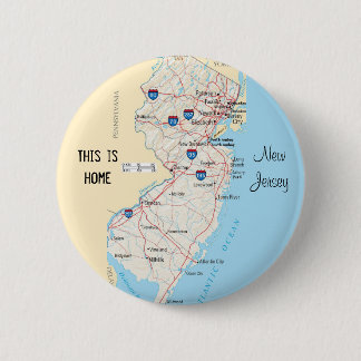 Badge Rond 5 Cm New Jersey
