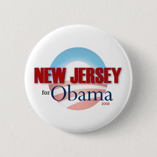 Badge Rond 5 Cm NEW JERSEY pour Obama