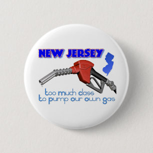 Badge Rond 5 Cm New Jersey : Trop de classe pour pomper notre