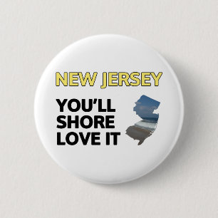 Badge Rond 5 Cm New Jersey : Vous allez adorer