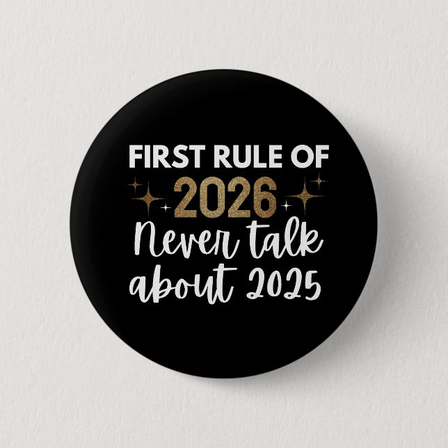 Badge Rond 5 Cm New Year 2026 (Devant)
