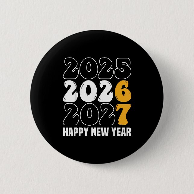 Badge Rond 5 Cm New Year 2026 Shirt Funny 67 Meme Six Seven  (Devant)