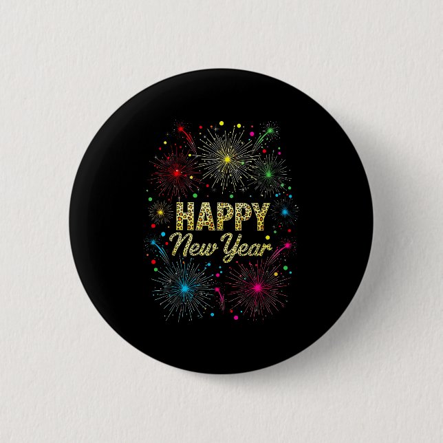 Badge Rond 5 Cm New Year Eve Party Supplies Nye 2026 Happy New Yea (Devant)
