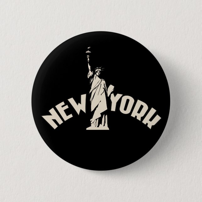 Badge Rond 5 Cm New York (Devant)