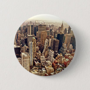 Badge Rond 5 Cm New York City d'en haut