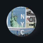 Badge Rond 5 Cm New York City Nyc<br><div class="desc">New York City Nyc</div>