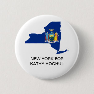 BADGE ROND 5 CM NEW YORK FOR KATHY HOCHUL GOVERNOR BUTTON
