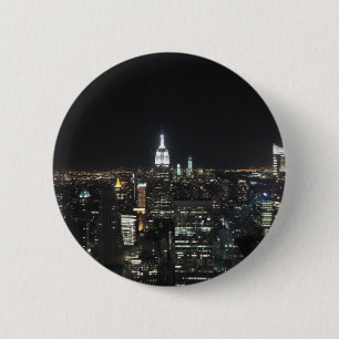 Badge Rond 5 Cm New York grand Apple Manhattan au cadeau de nuit