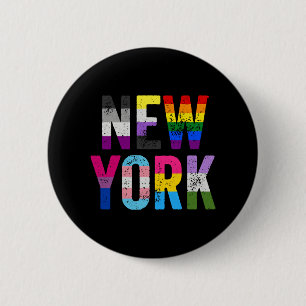 Badge Rond 5 Cm New York Lgbt Égalité drapeaux Pride Mois Lesbienn