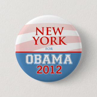 Badge Rond 5 Cm NEW YORK pour Obama 2012