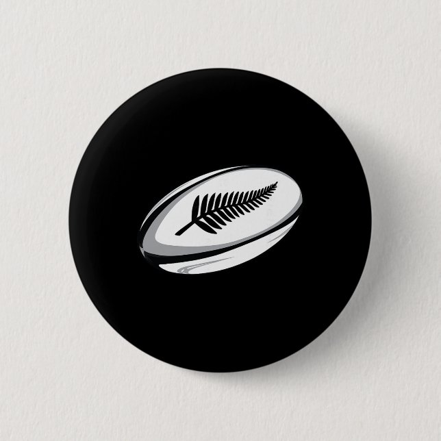 Badge Rond 5 Cm New Zealand Rugby Jersey  (Devant)