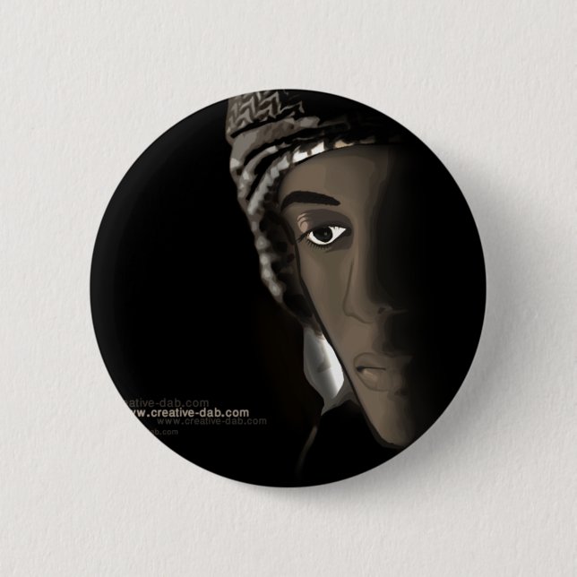 Badge Rond 5 Cm newmanblackng6 (Devant)