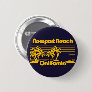 Badge Rond 5 Cm Newport Beach Californie