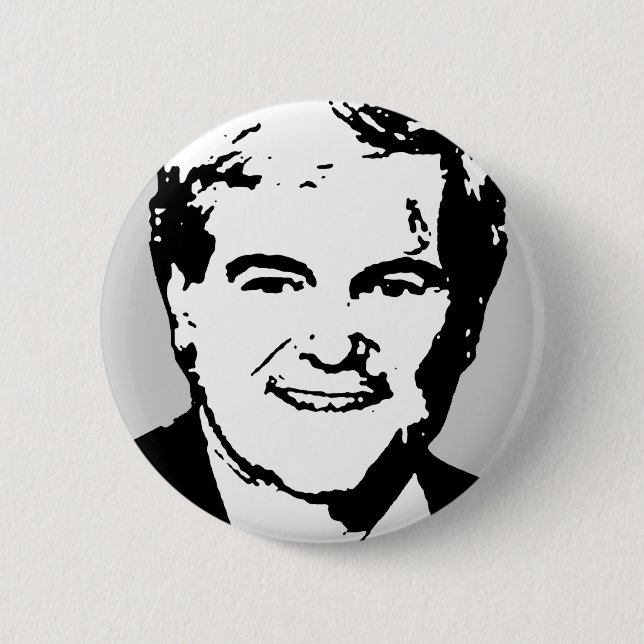 Badge Rond 5 Cm Newt Gingrich Gear (Devant)