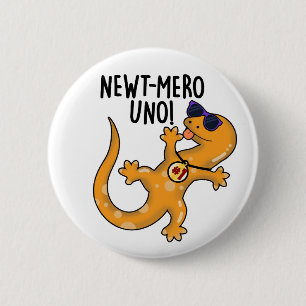 Badge Rond 5 Cm Newt-mero Uno Funny Newt Pun