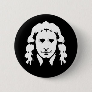 Badge Rond 5 Cm Newton souriant