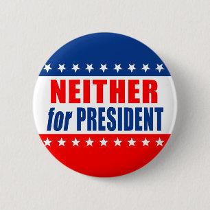 BADGE ROND 5 CM "NI POUR LE PRÉSIDENT"