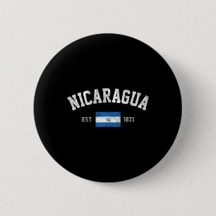 Badge Rond 5 Cm Nicaragua Ét. 1821 Drapeau nicaraguayen Jour de l'