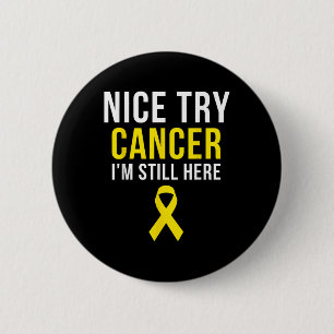 Badge Rond 5 Cm Nice Essayez Survivante Sarcoma Cancer Sensibilisa