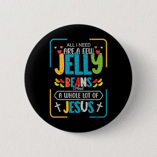 Badge Rond 5 Cm Nice Jésus Ado Fun Christian Jelly Bean Candy Lov