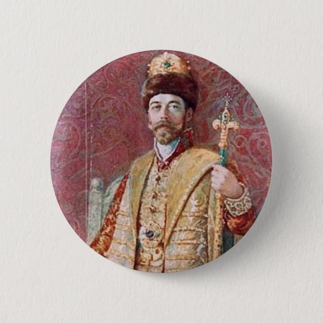 Badge Rond 5 Cm Nicholas II (Devant)