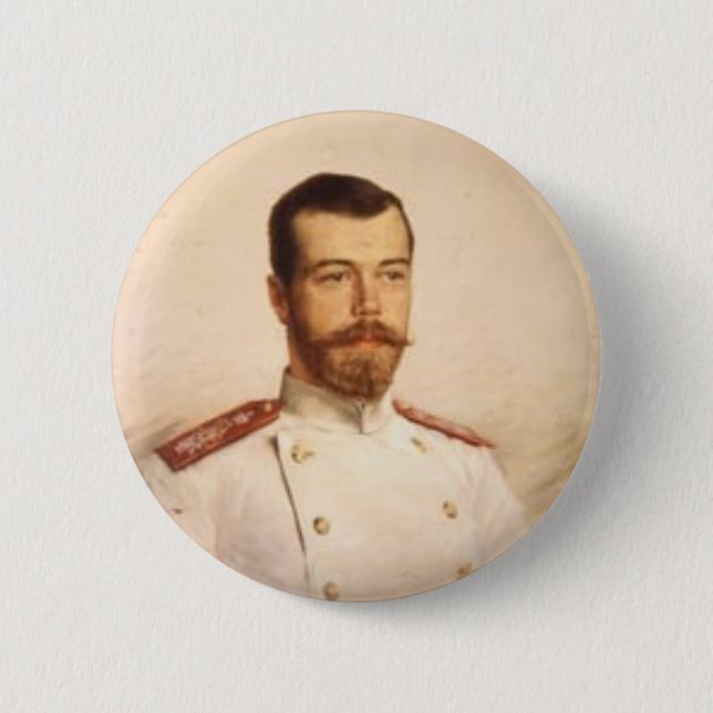 Badge Rond 5 Cm Nicholas II (Devant)