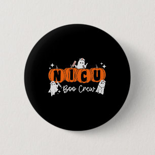 Badge Rond 5 Cm Nicu Boo Costume de Citrouille fantôme NICU Nurse 