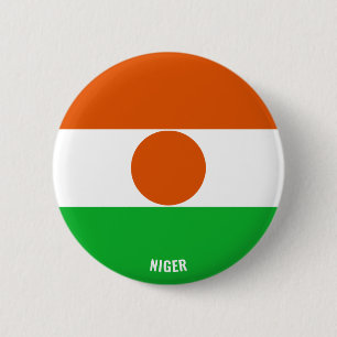 Badge Rond 5 Cm Niger Drapeau charmant patriotique