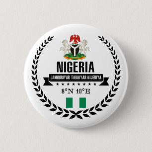 Badge Rond 5 Cm Nigéria
