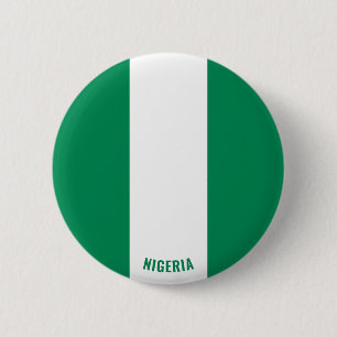 Badge Rond 5 Cm Nigeria Drapeau charmant patriotique