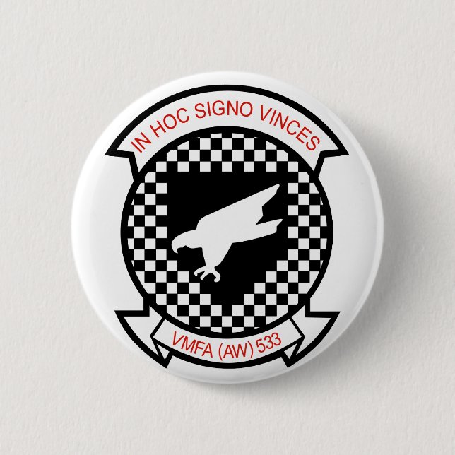 BADGE ROND 5 CM NIGHTHAWKS VMFA-533 (Devant)