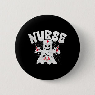 Badge Rond 5 Cm Nightmare de l'infirmière d'Halloween Vampire sang